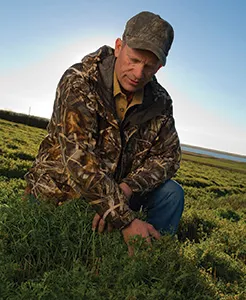 Dave Gillen at a farm