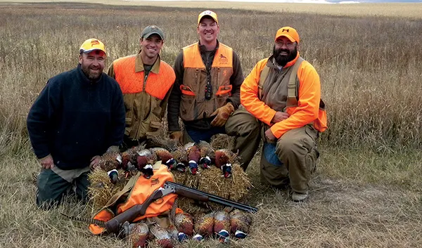 Farm Bill Biologist team on the Ristau Farm - Jim Ristau, Jamison Winter, Mike Blaalid, Matt Morlock