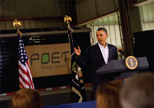 President Barack Obama visits POET Bioprocessing - Macon