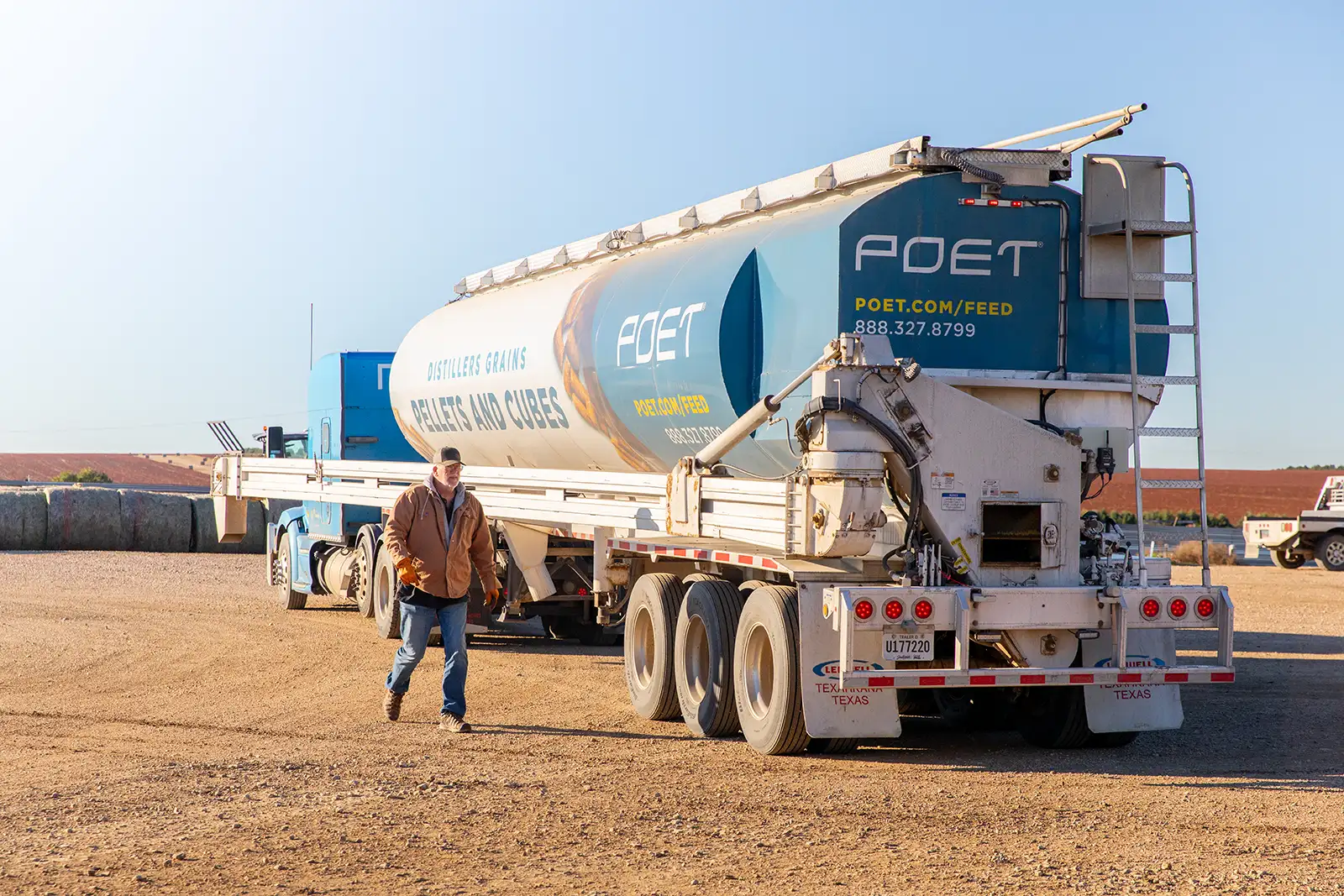 POET pellets paddle wagon makes a delivery.