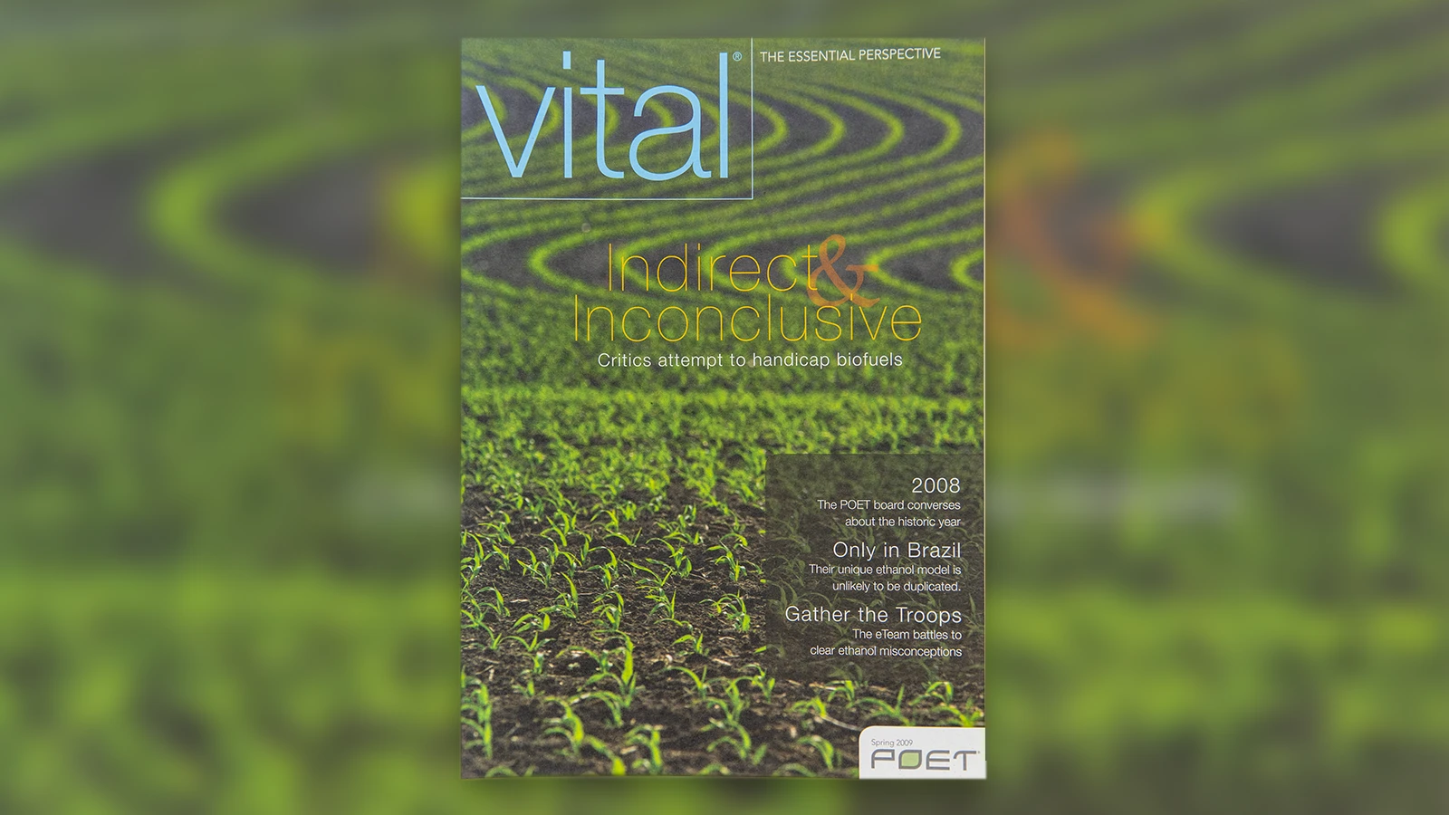 Spring 2009 Vital magazine cover