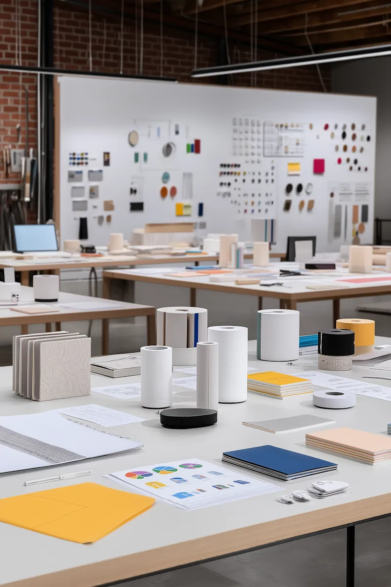 image of a notebook and a coffee cup on a desk