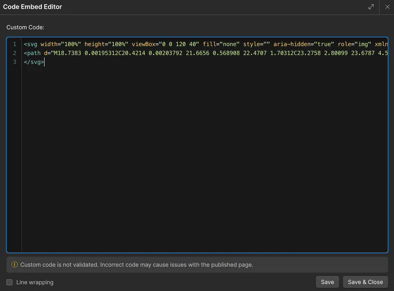 Screenshot on how to Replace Logo SVG 3