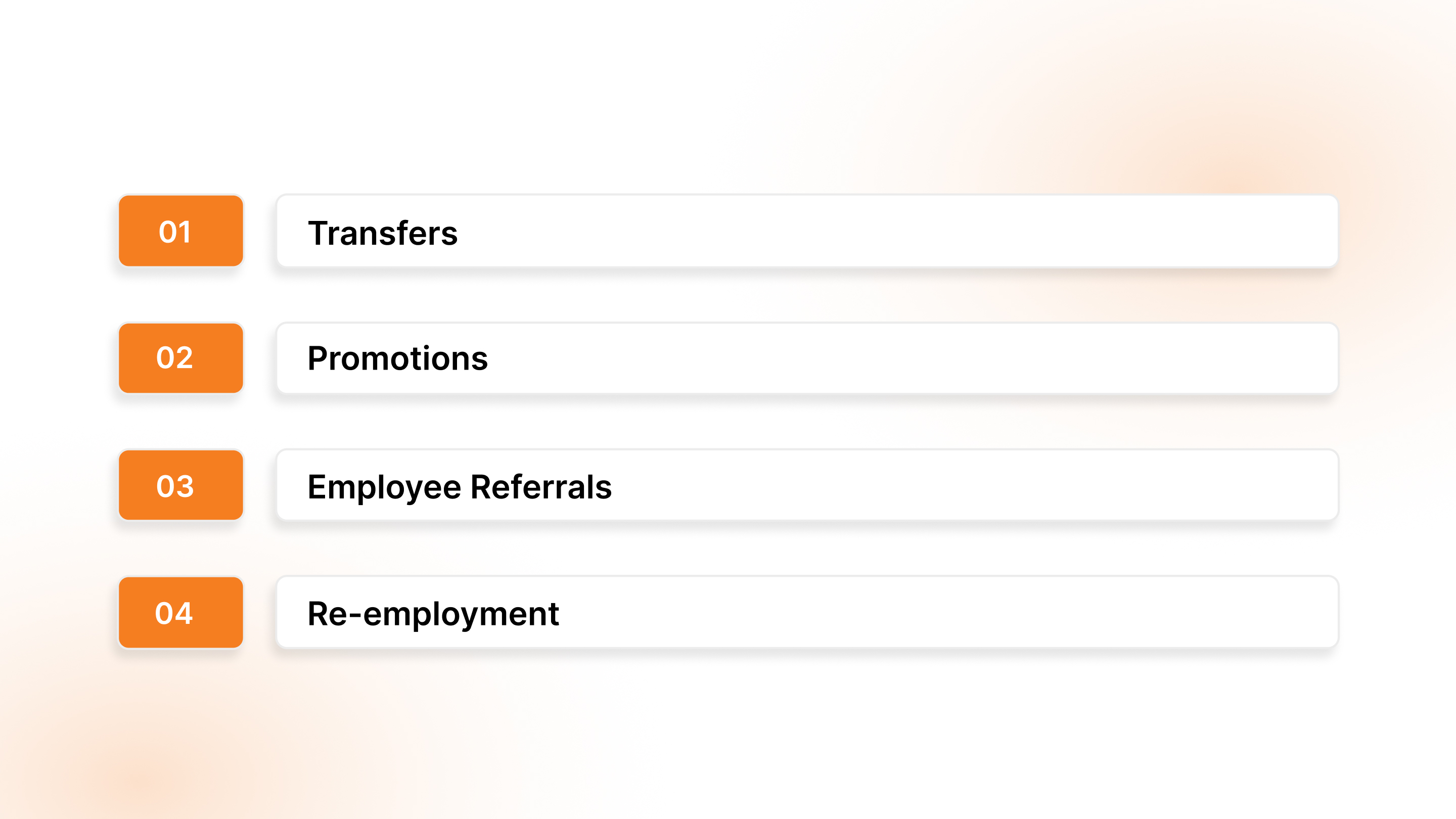 Key Forms of Internal Recruitment
