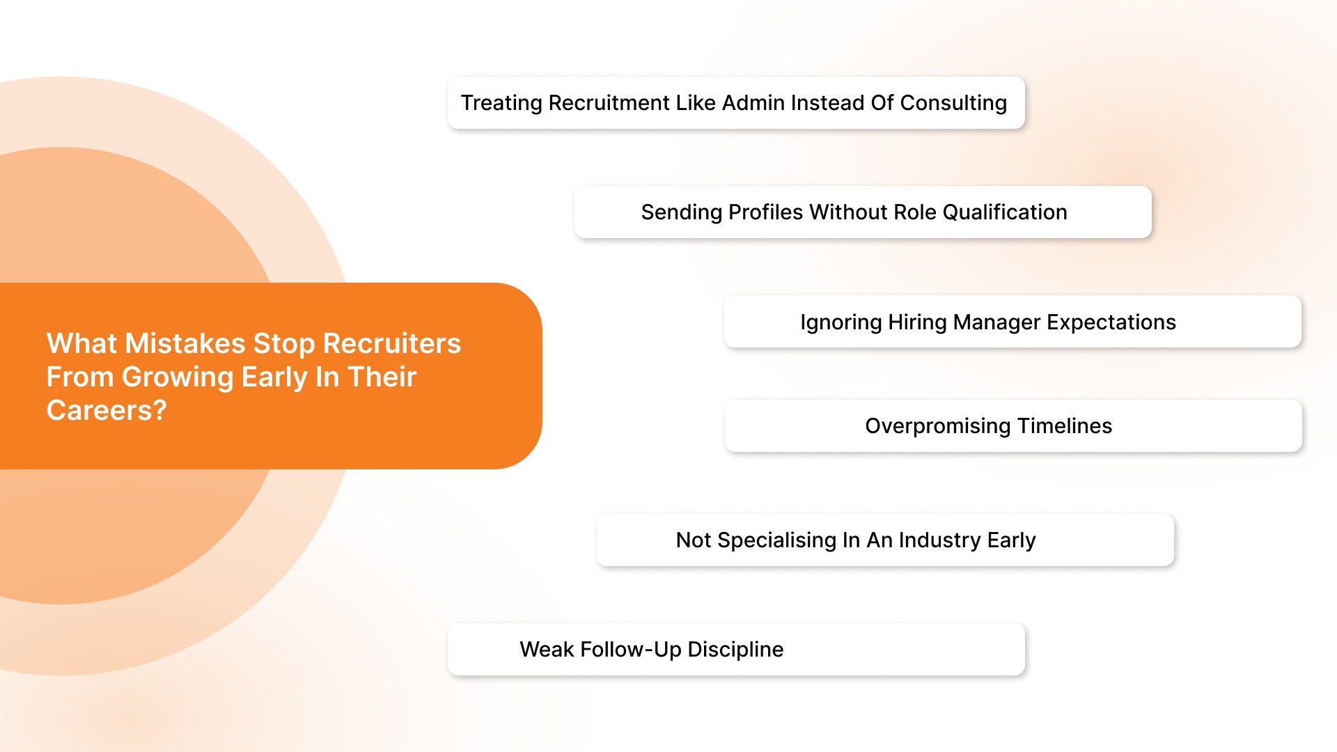 What Mistakes Stop Recruiters From Growing Early In Their Careers?