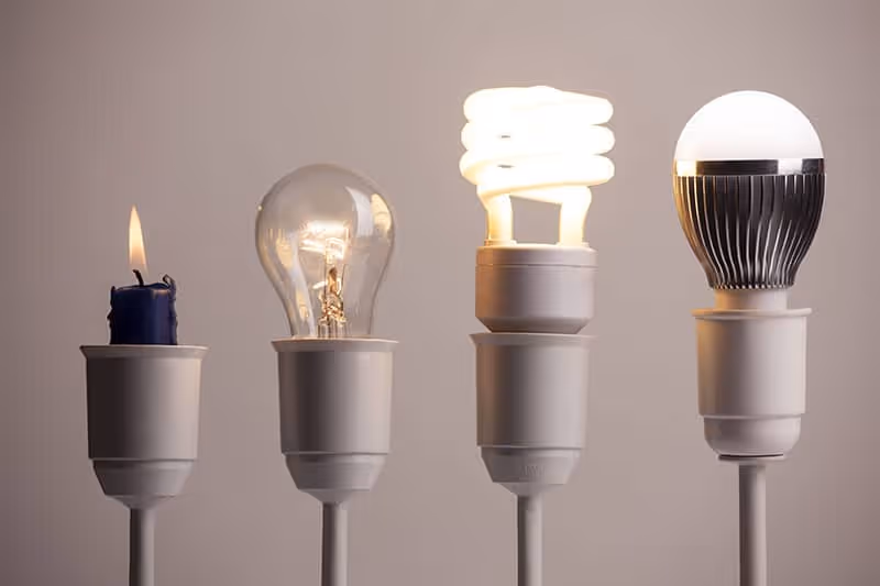 Lightbulb development over time