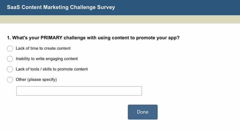 SaaS Survey