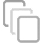 Icon of three overlapping transparent documents or files.