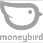 Moneybird logo featuring a stylized bird in a circle with the word 'moneybird' below.
