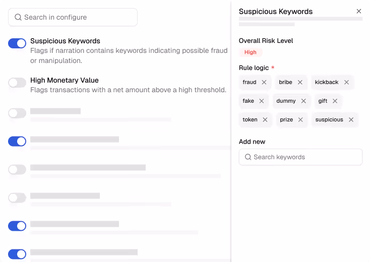 Risk Signals generated automatically