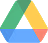 Google Drive logo with green, yellow, blue, and red triangular shapes.