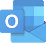 Microsoft Outlook icon showing an envelope and calendar design in blue tones.