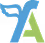 Blue and green abstract stylized Y and A letters logo.