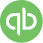 Green circular icon with white stylized lowercase letters 'qb' for QuickBooks.
