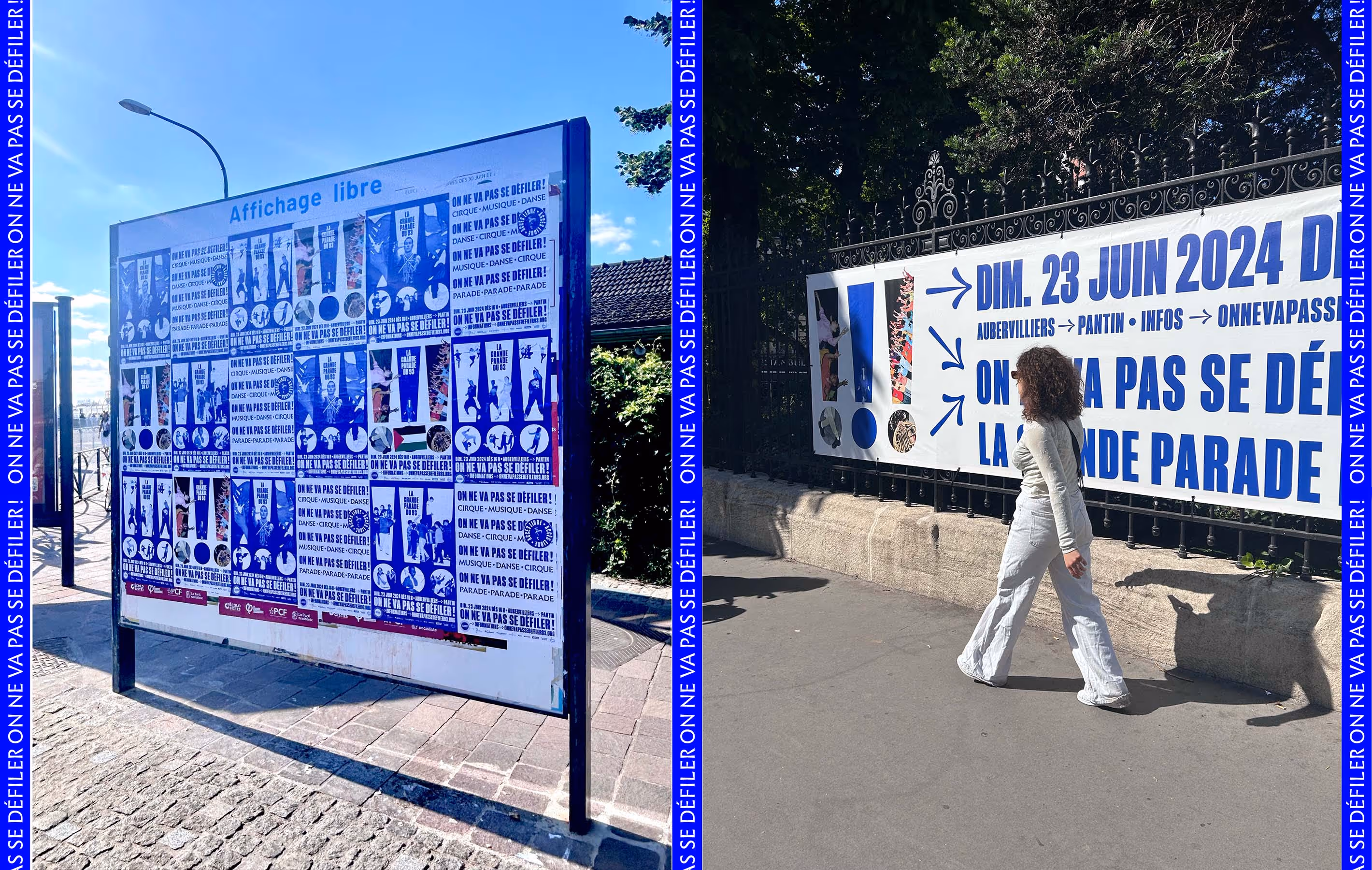 Visual for the dance parade «On ne va pas se défiler!»