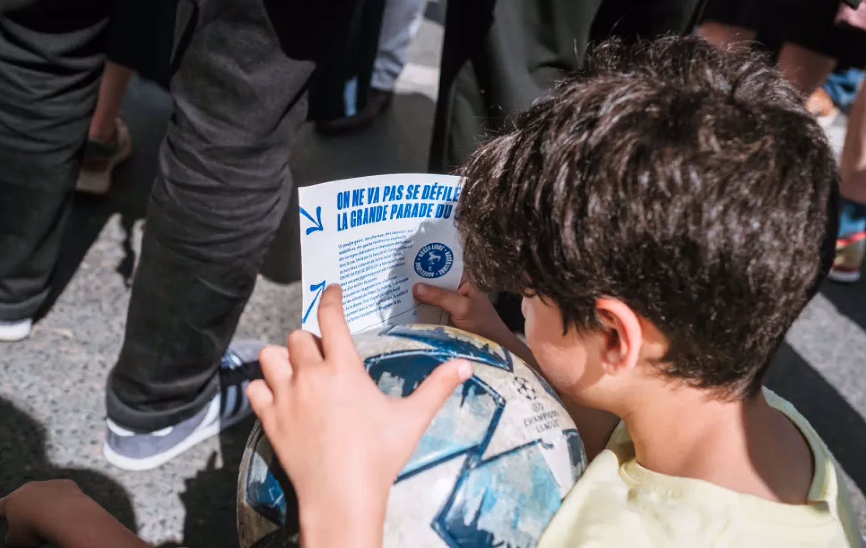 Visual for the dance parade «On ne va pas se défiler!»