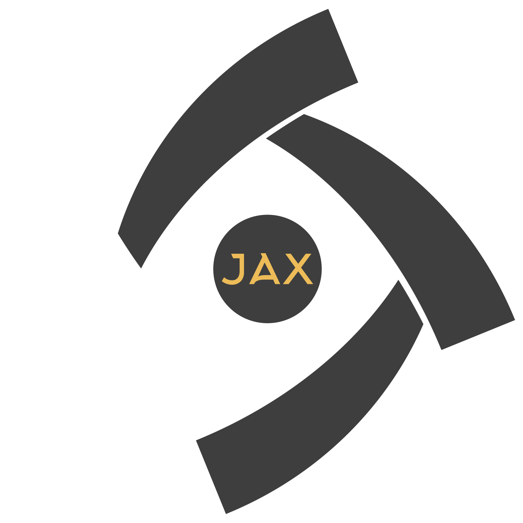 JAX logo used as a 4 part graphic to display 4 key values 