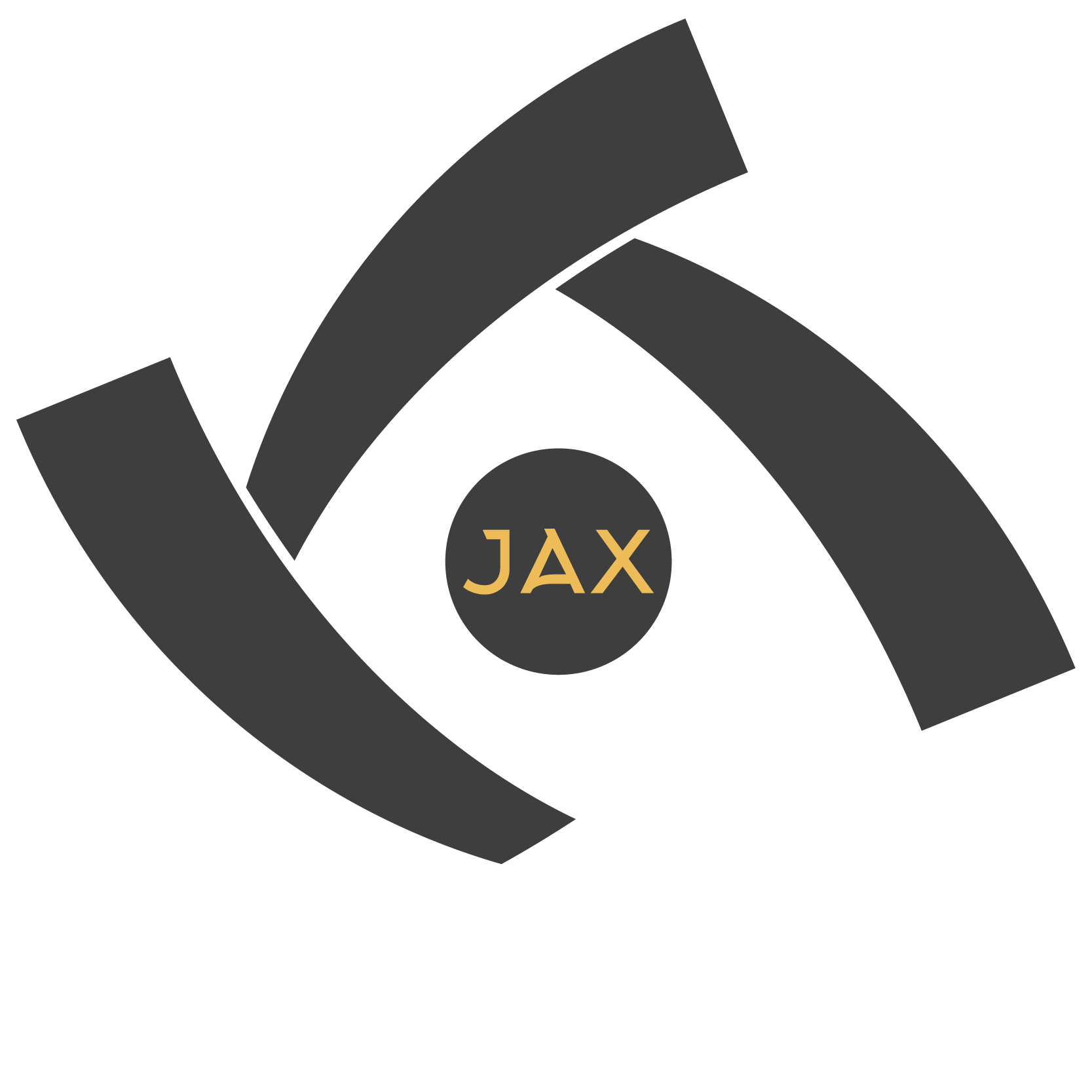 JAX logo used as a 4 part graphic to display 4 key values 