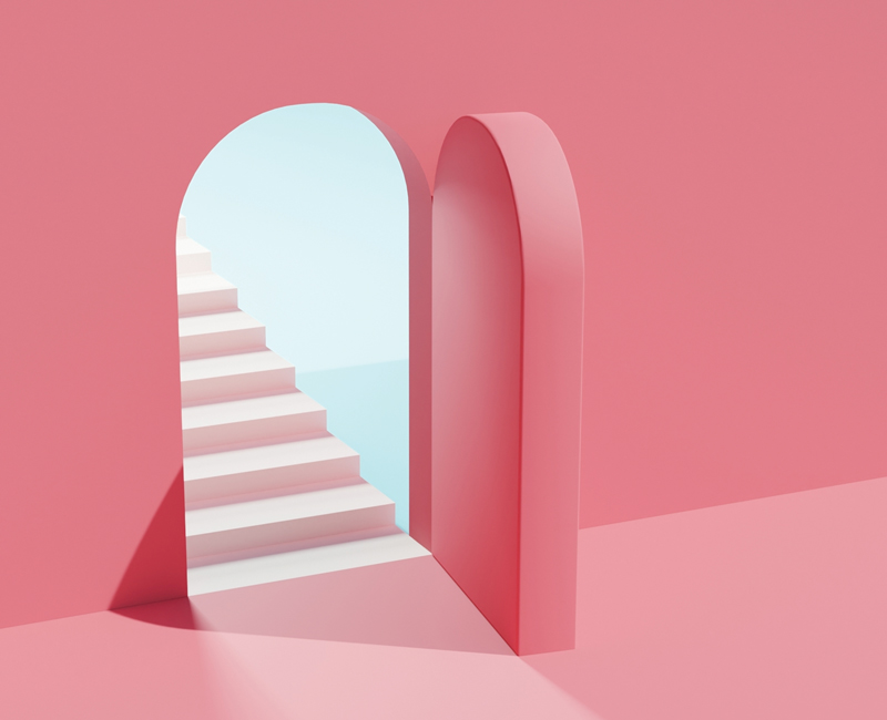 A door opens into imagination