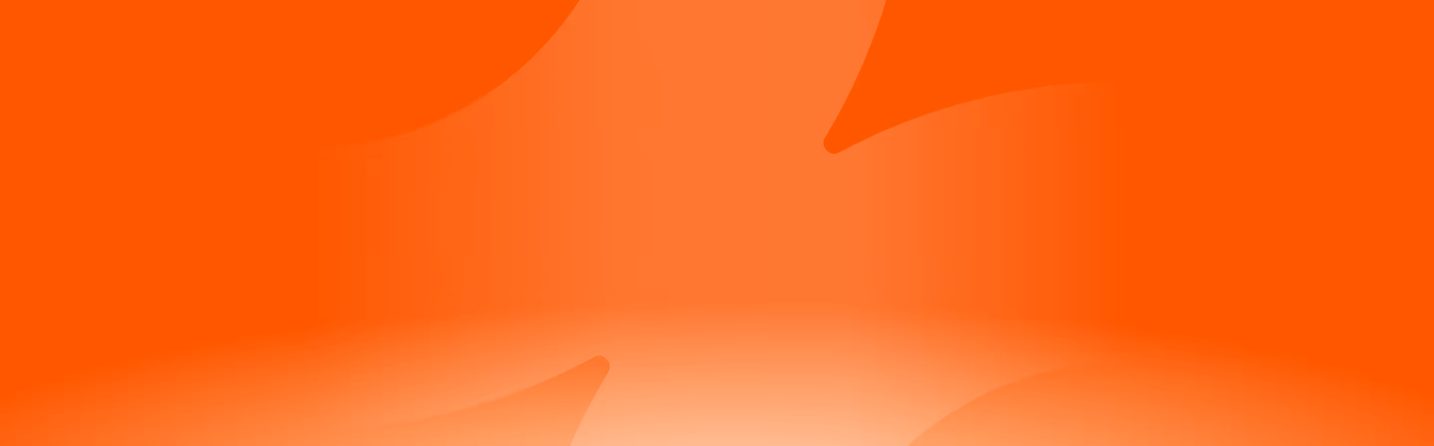 Abstract close-up of an orange starfish-shaped design with gradient shading.