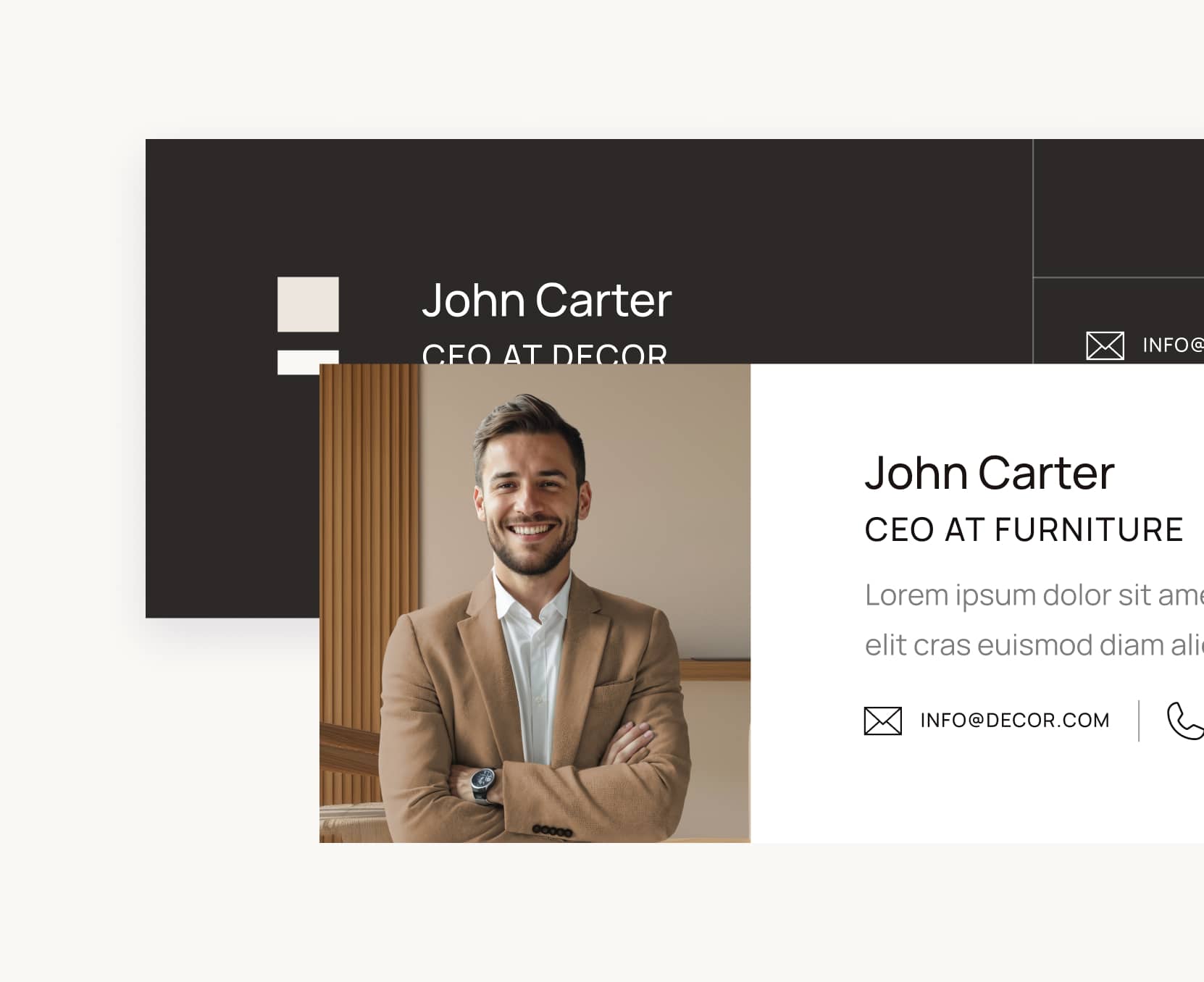 Decor X - Email Signature - Online Ecommerce Webflow Template