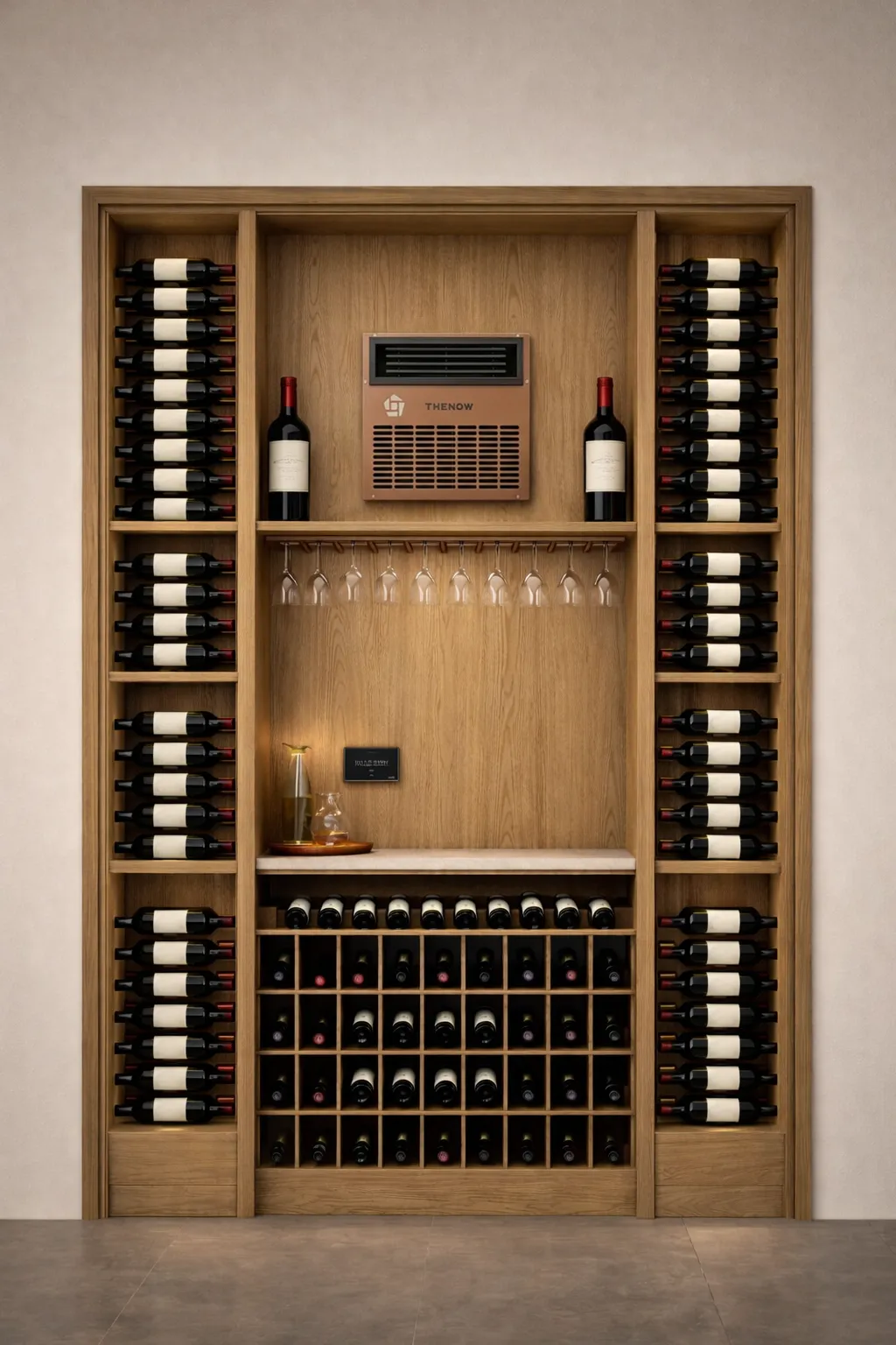 Encool HSN-JT20 through-the-wall wine cellar cooling unit