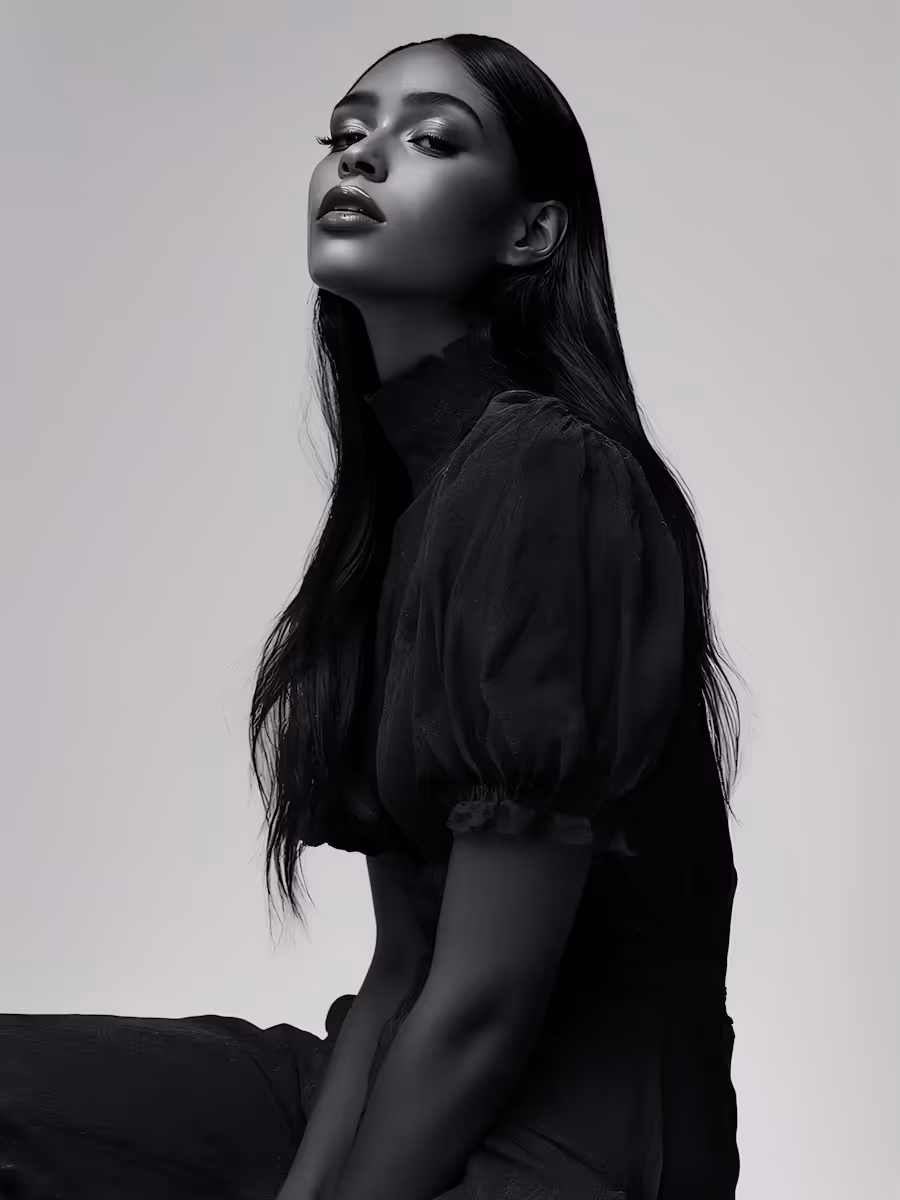 Modern Monochrome Portrait