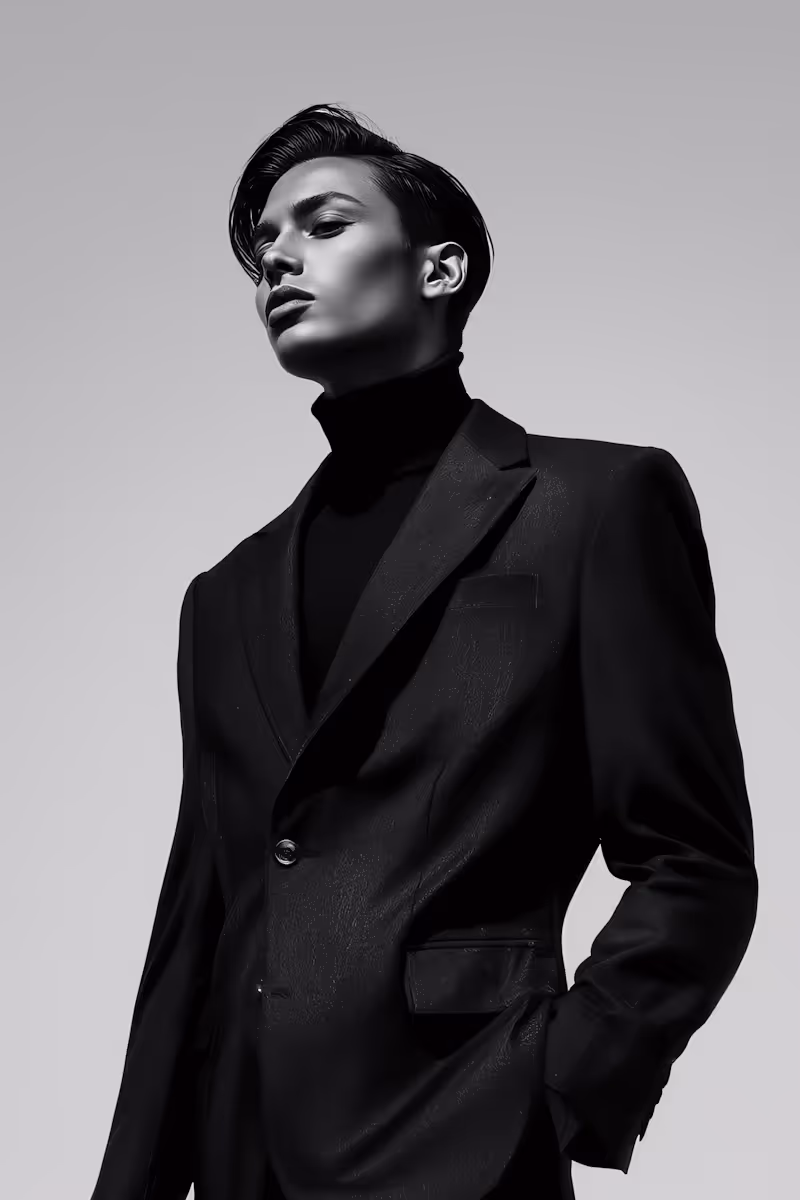 Modern Monochrome Portrait