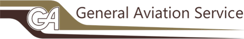 General Aviation Service logo featuring stylized letters GA and text.