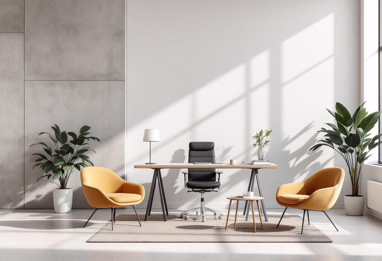 [background image] image of a professional workspace (for an insurance agency & company)