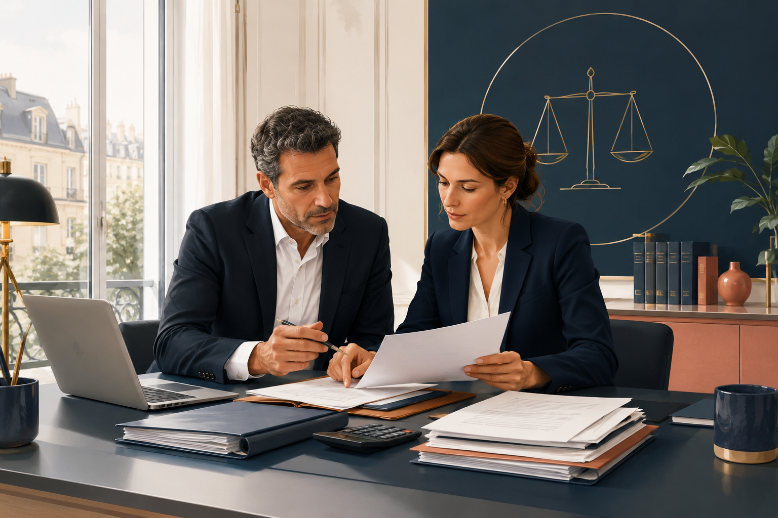 Dirigeants de PME et avocate préparant une réponse à une lettre d’observations de l’URSSAF