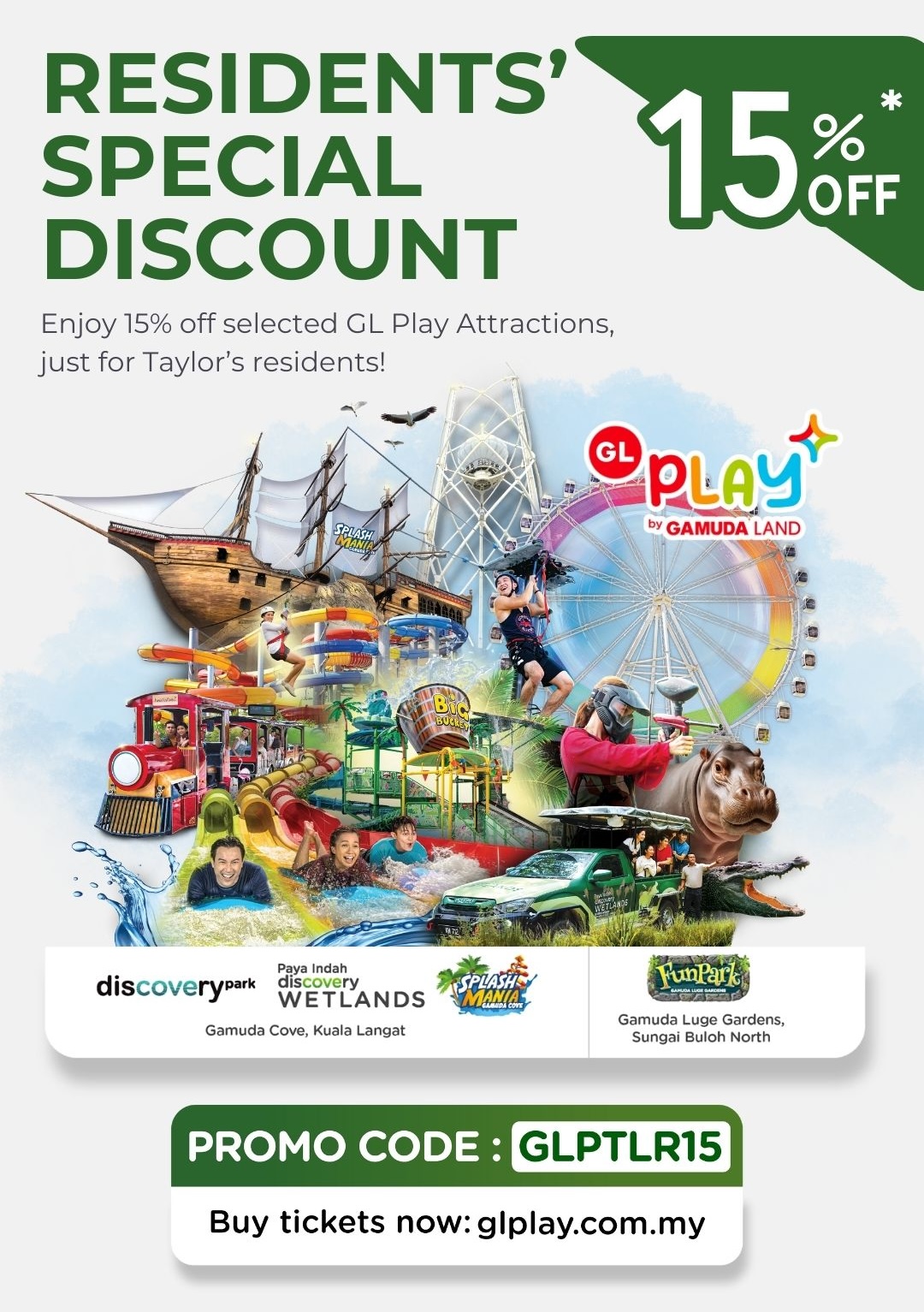 GLPlay - Taylor's Residents Perks