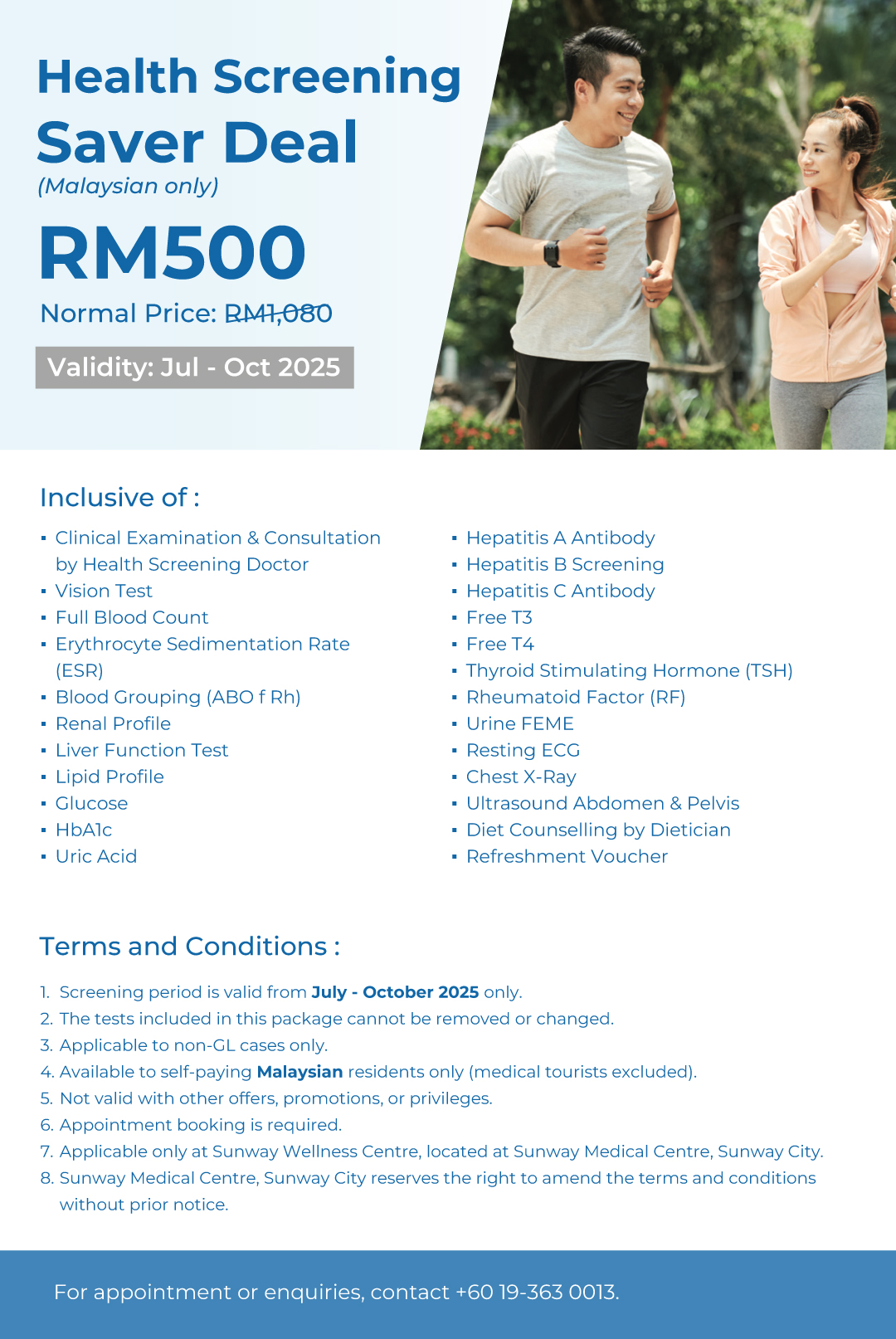 Health Screening for Malaysian only
