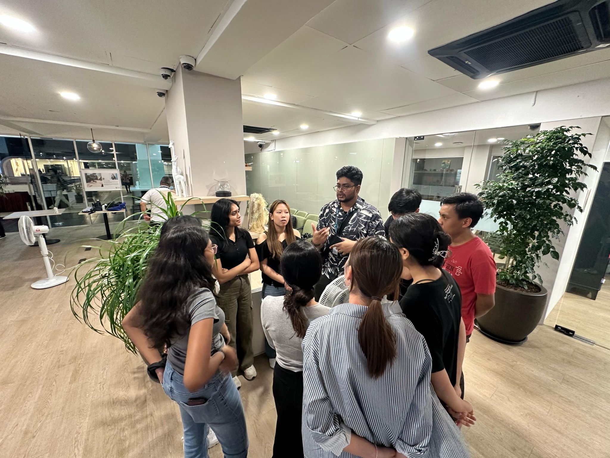 Earth Day event at Taylor's Residence - student participation n discussion