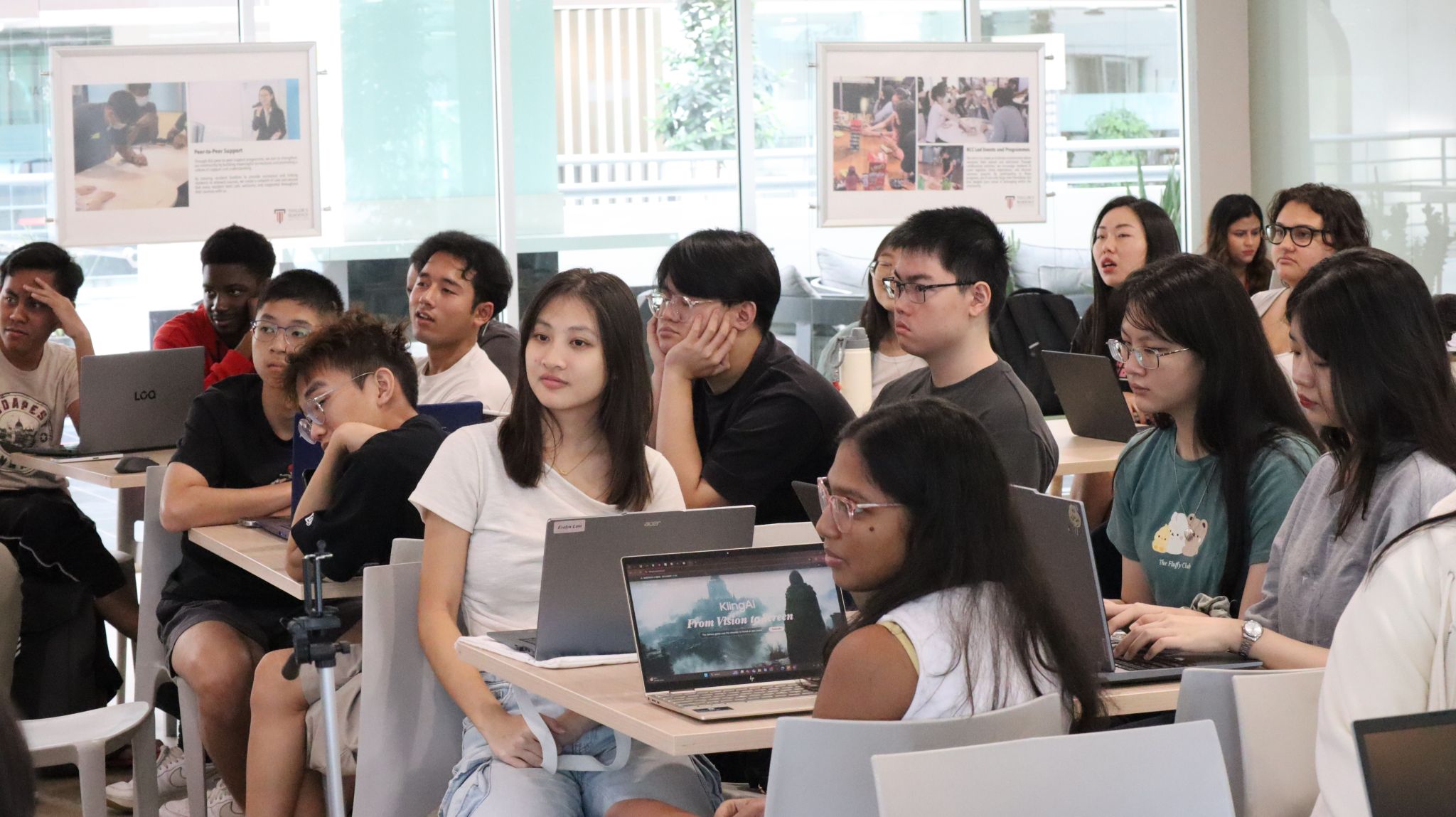 Unlock the Power of AI - students focusing