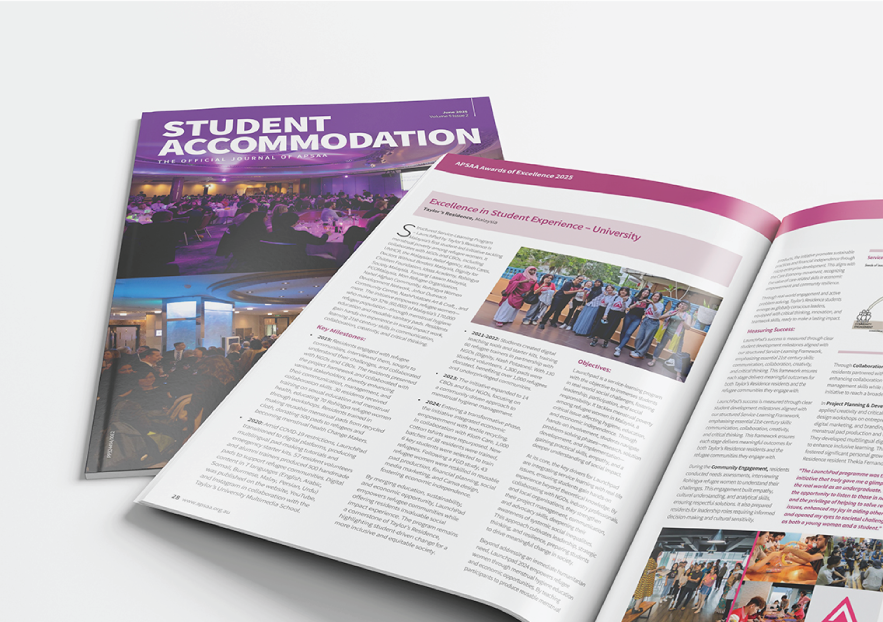 Published on Student Accommodation Official Journal by APSAA