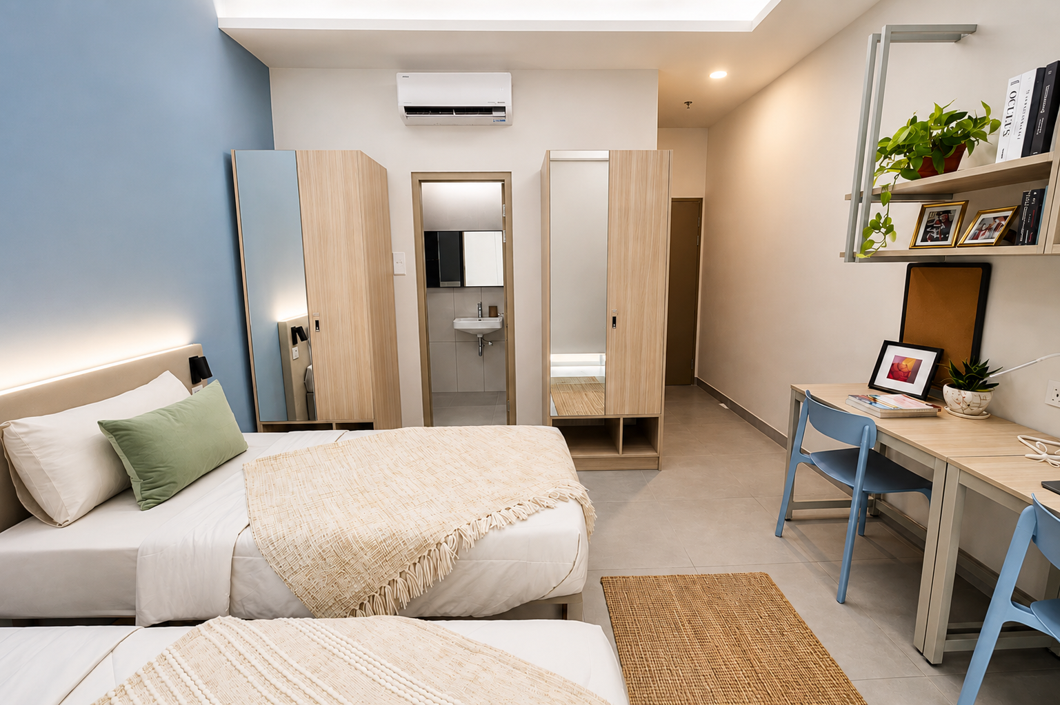Studio en-suite twin-enhanced