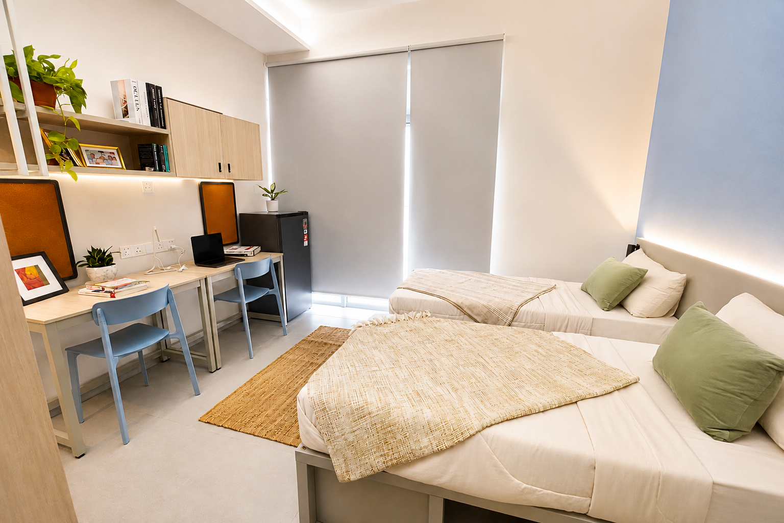 Studio en-suite twin-enhanced