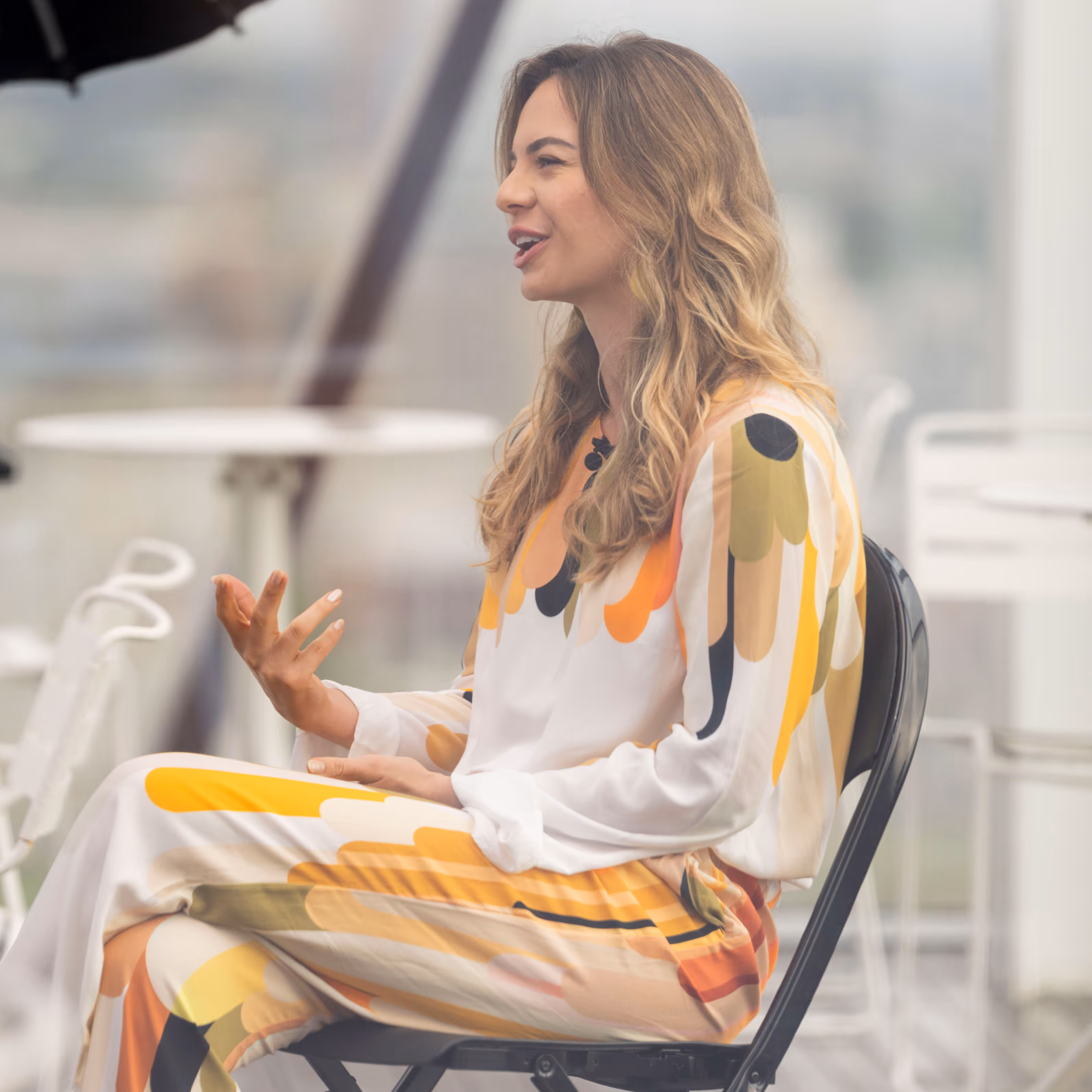 Women being interviewed