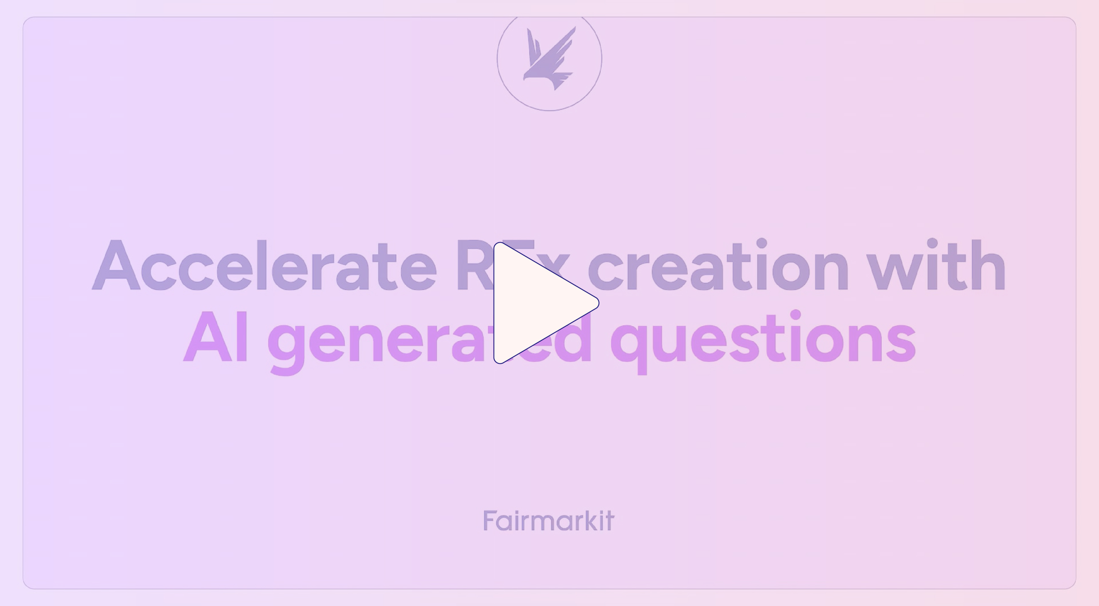 AI Powered Sourcing Events