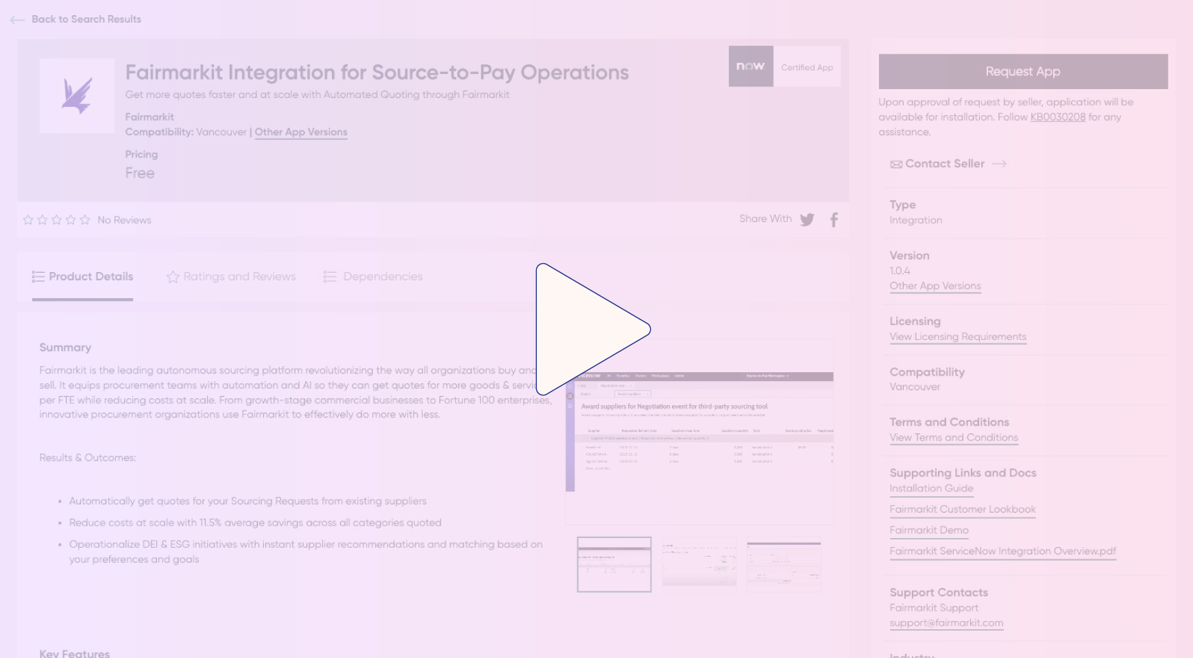 Automated Quoting Integration with ServiceNow