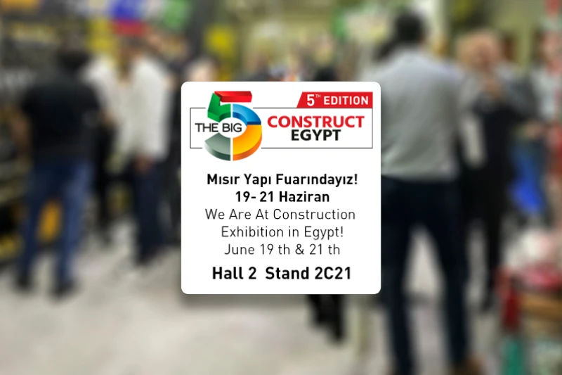 We are at the Egyptian Construction Fair!