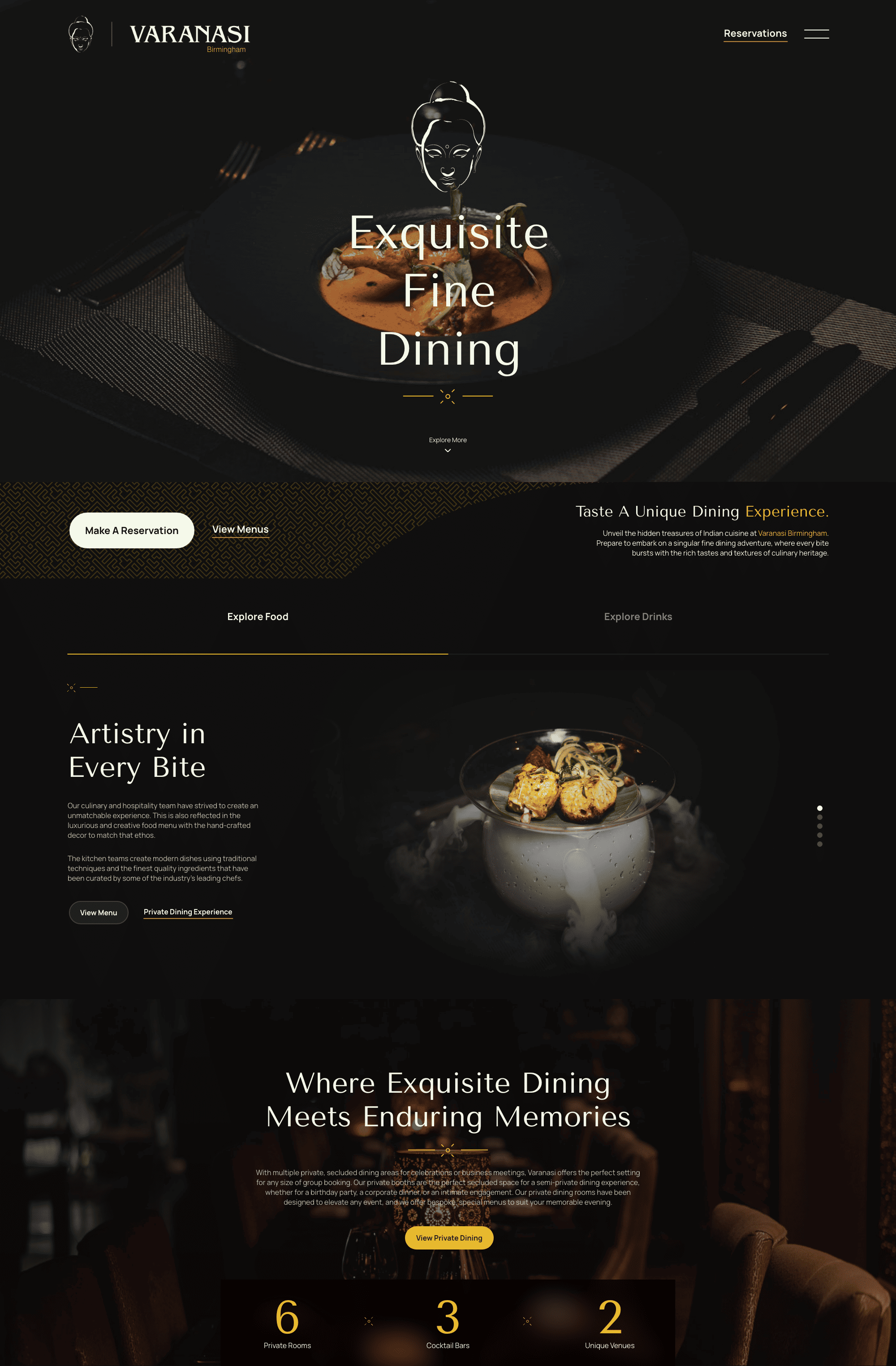 Varanasi Homepage Design