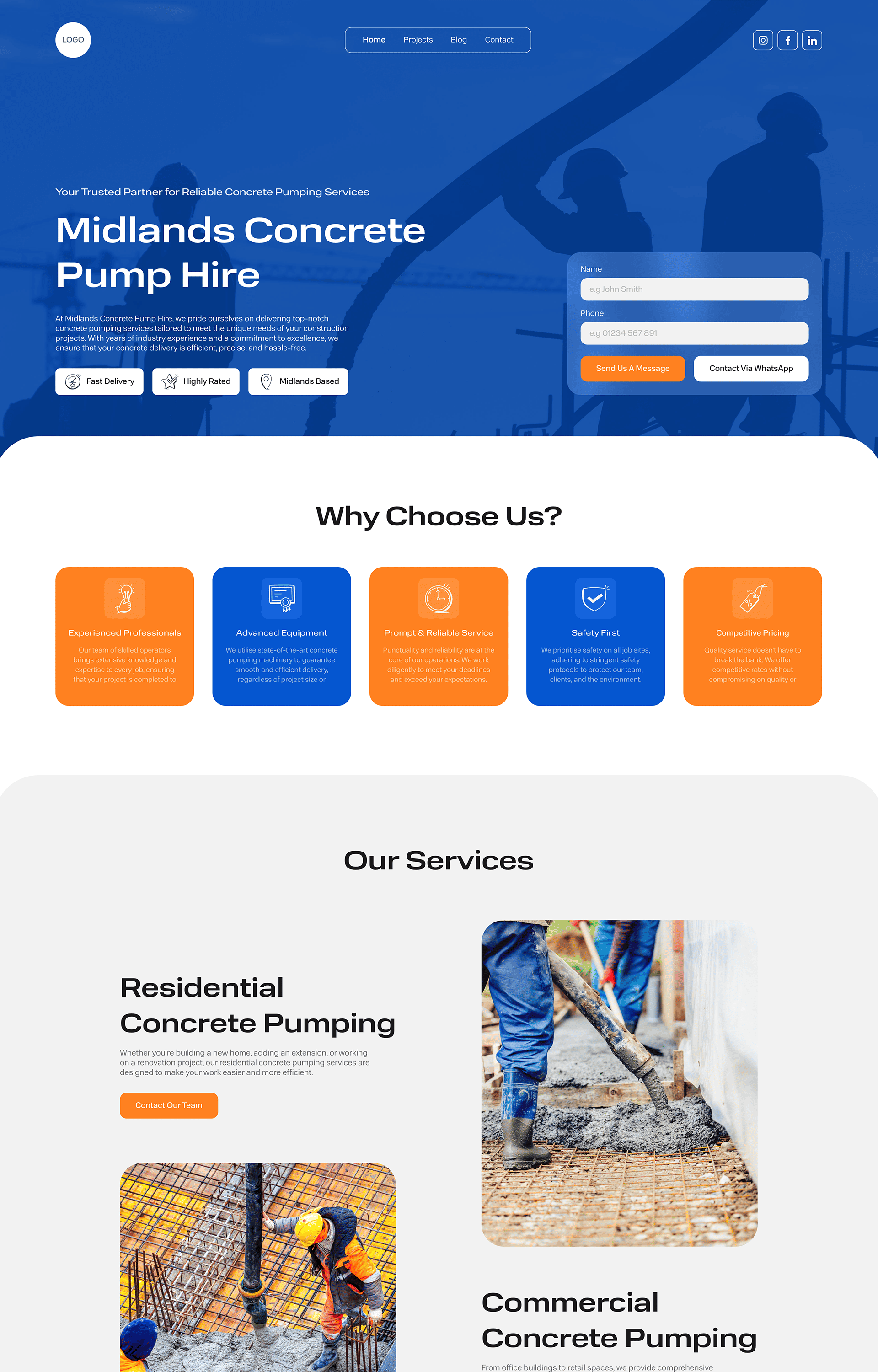 Midland Concrete Web Design