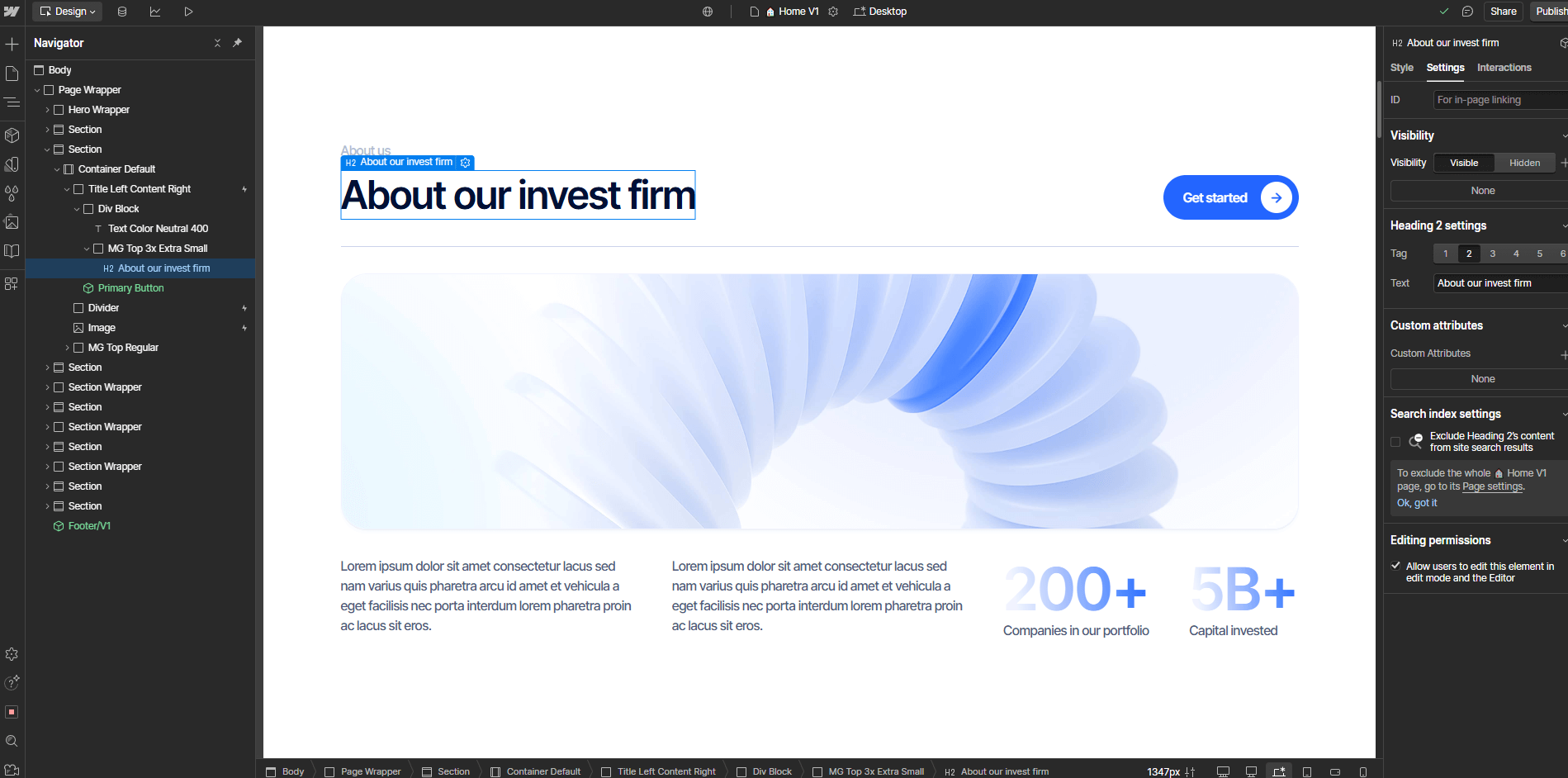 Static Content - Equity - Webflow Template | BRIX Templates