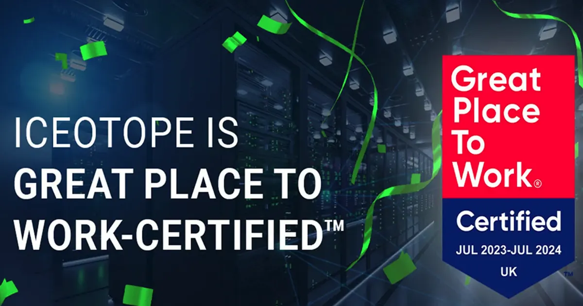 Iceotope is a certified "Great Place to Work"