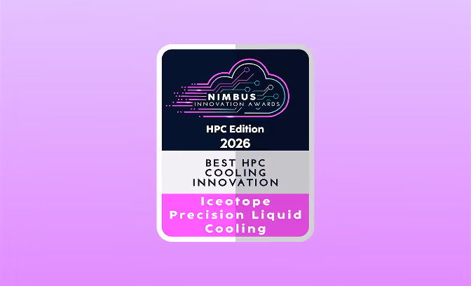 Iceotope Wins Best HPC Cooling Innovation from Nimbus Awards