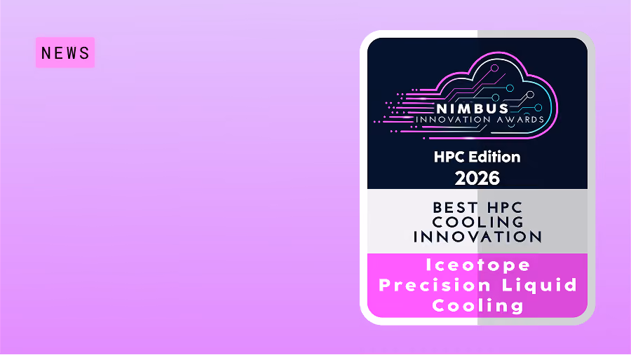 Iceotope Wins Best HPC Cooling Innovation from Nimbus Awards