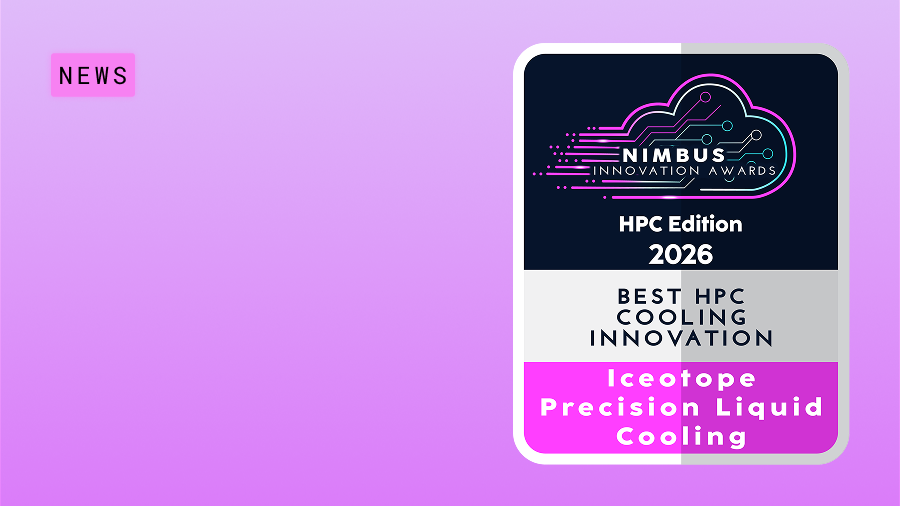 Iceotope Wins Best HPC Cooling Innovation from Nimbus Awards