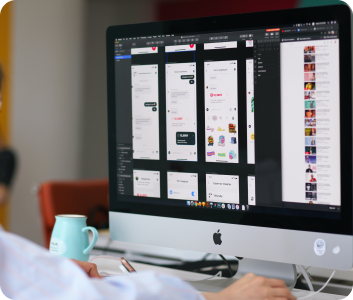 Bildschirm auf dem eine Projektmanagementtool angezeigt wird